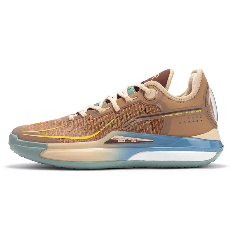 361° DVD2 SE Dinwiddie 2, Guard Slip Resistant And Breathable Low top Basketball Shoes Men’s Brown Blue
