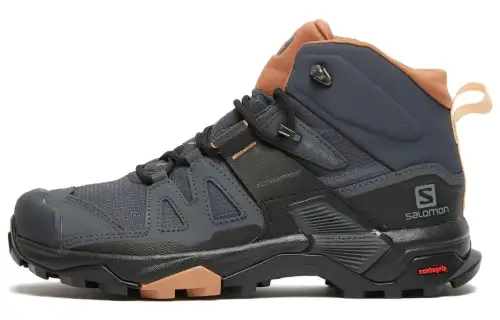 SALOMON X Ultra 4 Abrasion Resistant Mid top Mountaineering Hiking Shoes Women's Black