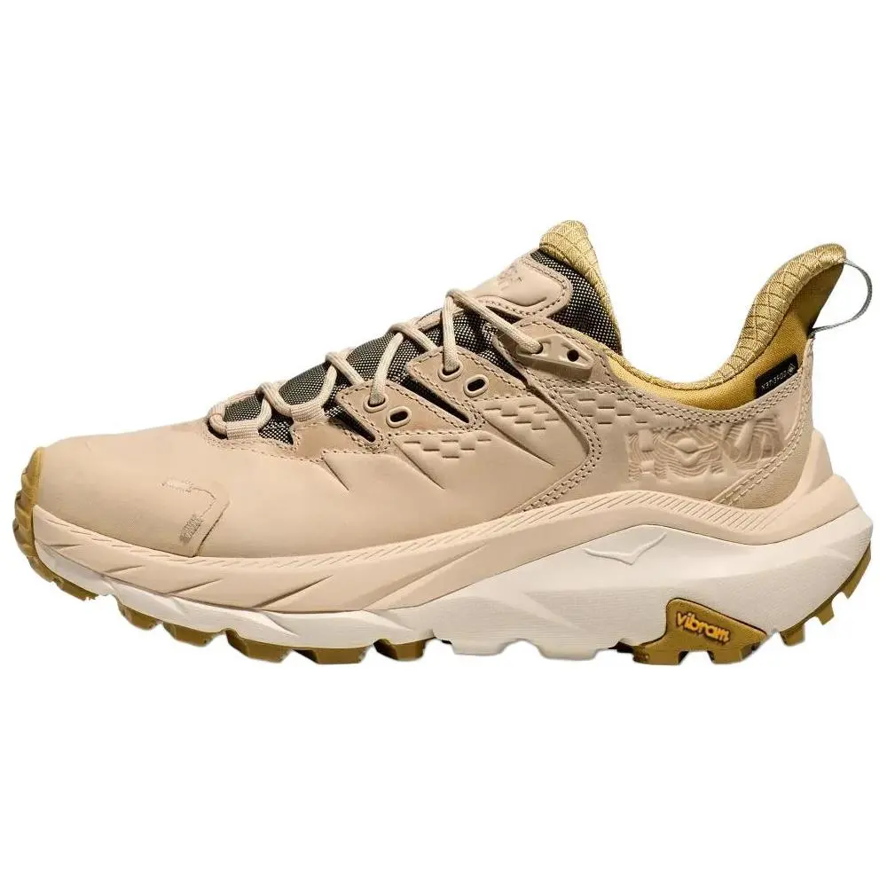 HOKA ONE ONE Kaha 2 Comfortable Slip Resistant Low top Mountaineering Shoes Women's Gray Beige