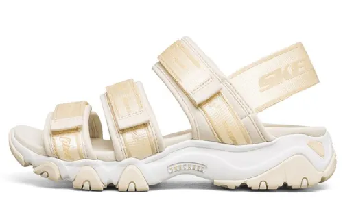 Skechers D'LITES 2.0 Mesh Comfortable Beach Sandals Women's Natural