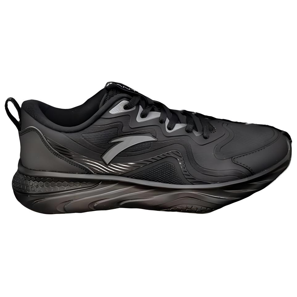 Anta Cushioning Slip Resistant Abrasion Resistant Lightweight Low top Training Shoes Men’s Black
