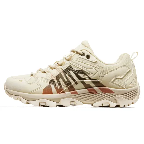 CAMEL Camel Kunlun Mountain 2.0 non-slip wear-resistant mountaineering hiking low-top outdoor functional shoes men's white tea brown