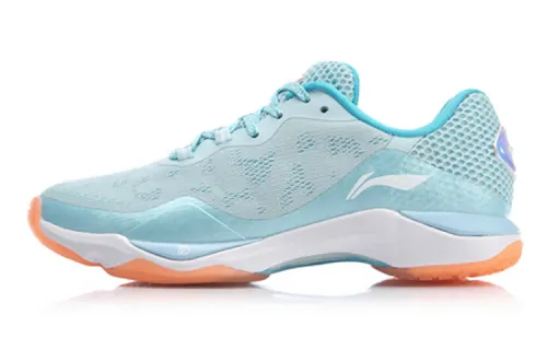Li Ning Raid 2 Abrasion Resistant Cushioning Low top Badminton Shoes Women's Blue