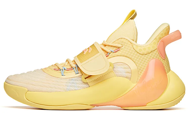 Anta Water Flower 3 Fabric Cushioning Slip Resistant Abrasion Resistant Breathable Low top Basketball Shoes Men's