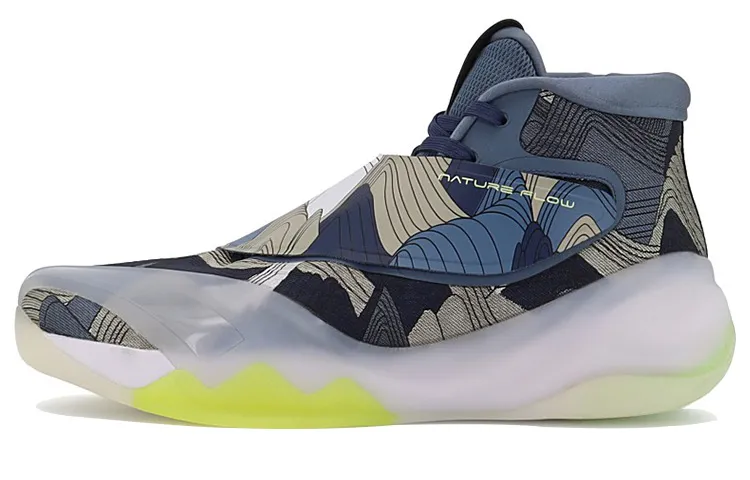 ANTA KT6 Basketball Shoes Men's High Top Blue/Black/Gray