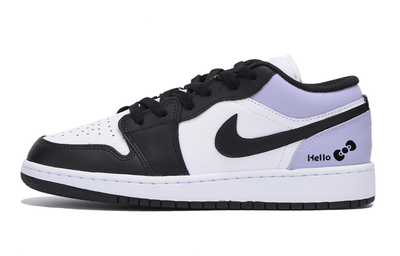 Jordan Air Jordan 1 Low top Vintage Basketball Shoes Men’s White Purple