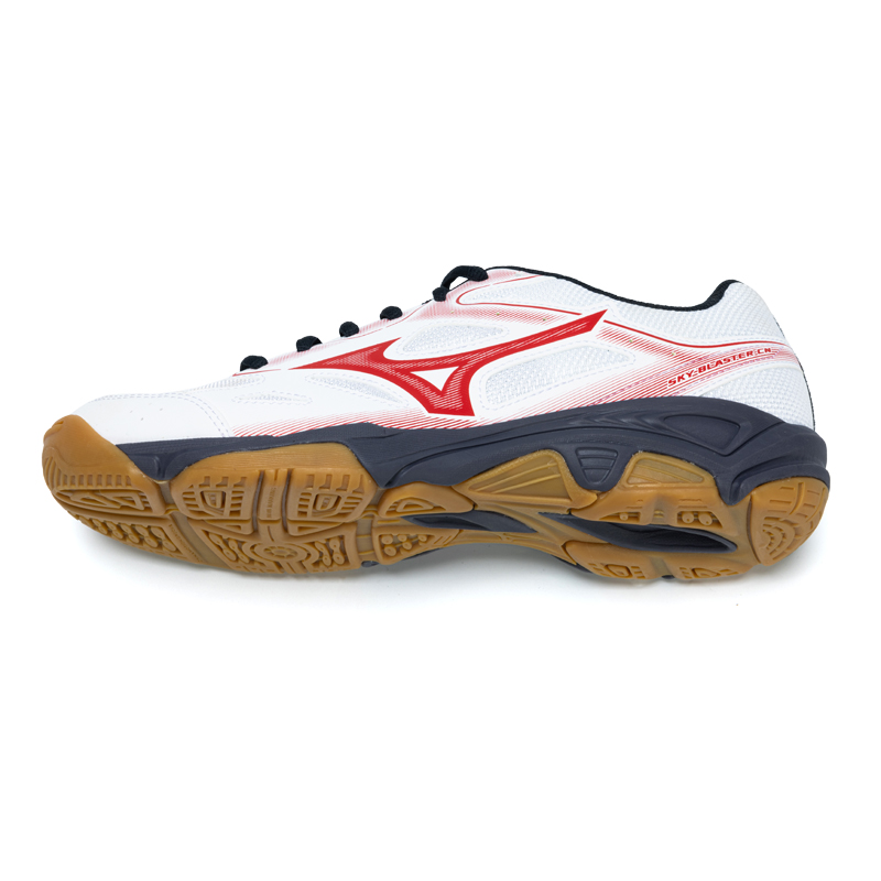 Mizuno Sky Blaster CN Low top Badminton Shoes Unisex White Black Red
