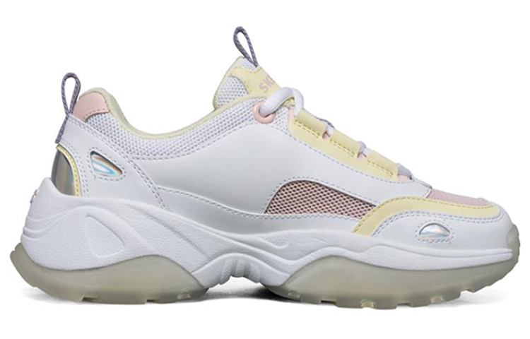 Женские кроссовки Skechers Kozmiks (желто-белые) — фото 2