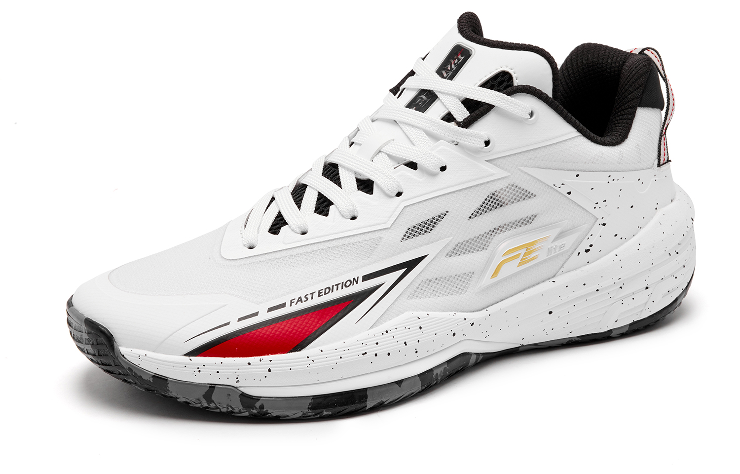 QIAODAN Textile, Synthetic Leather Low top Basketball Shoes Men’s Jordan White Black