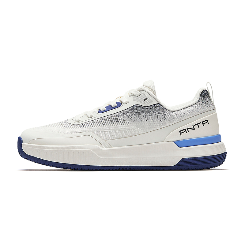 CHAOJIANTA Slip Resistant Abrasion Resistant Low top Tennis Shoes Women’s Ivory White Signal Blue