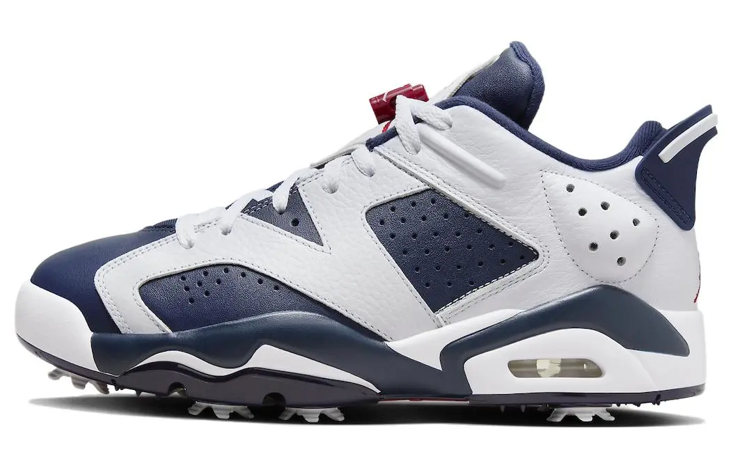 Jordan Air Jordan 6 Low Golf Retro Basketball Shoes Men's Mid Top Blue White