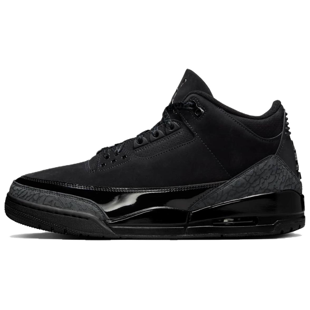 Мужские кроссовки Jordan Air Jordan 3 Black Cat (черные)