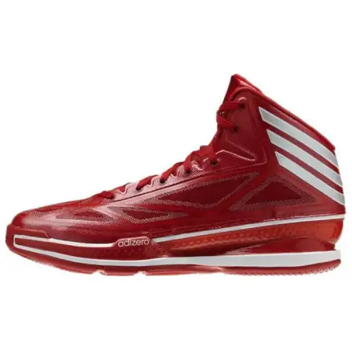 Adidas Adizero Crazy Cushioning Slip Resistant Mid top Basketball Shoes Men's Red