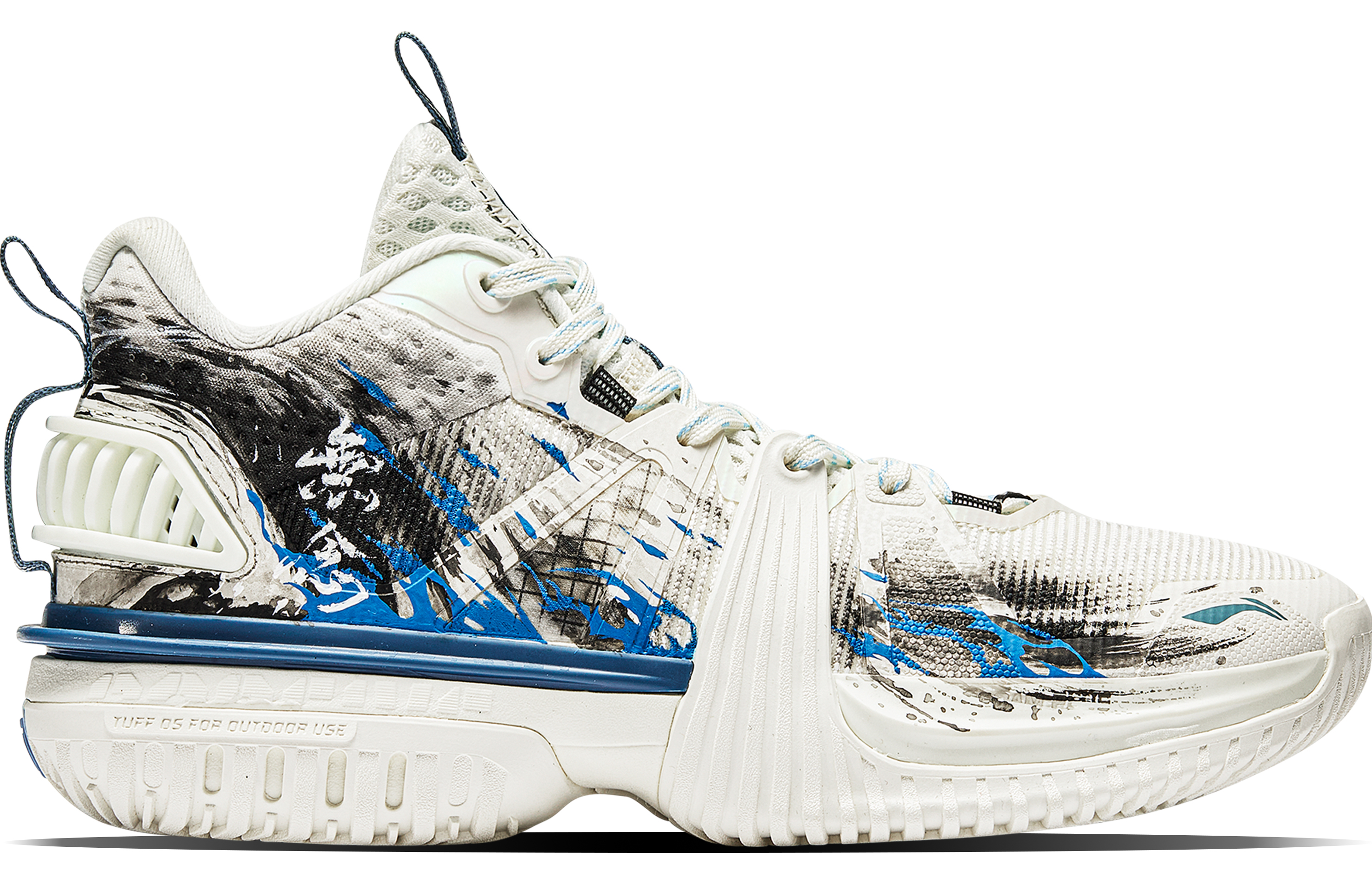 Li Ning Storm 2024 Hand Drawn, Trendy, Distressed, Textured Cushioning Breathable Lightweight