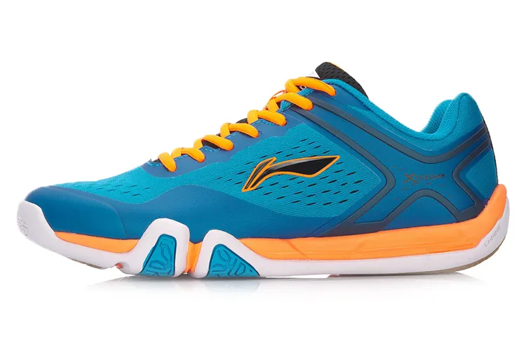 Li Ning Quick Start Badminton Shoes Unisex Low Top Blue/Orange