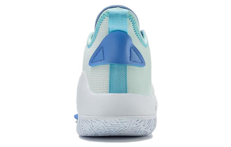 PEAK Slip Resistant Abrasion Resistant Cushioning Mid top Basketball Shoes Men’s Blue Green