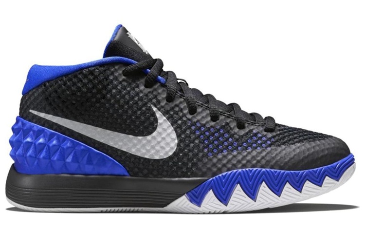 Мужские кроссовки Nike Kyrie 1 Duke Brotherhood (черно-синие) — 蓝/黑/深灰/金属银 — фото 2