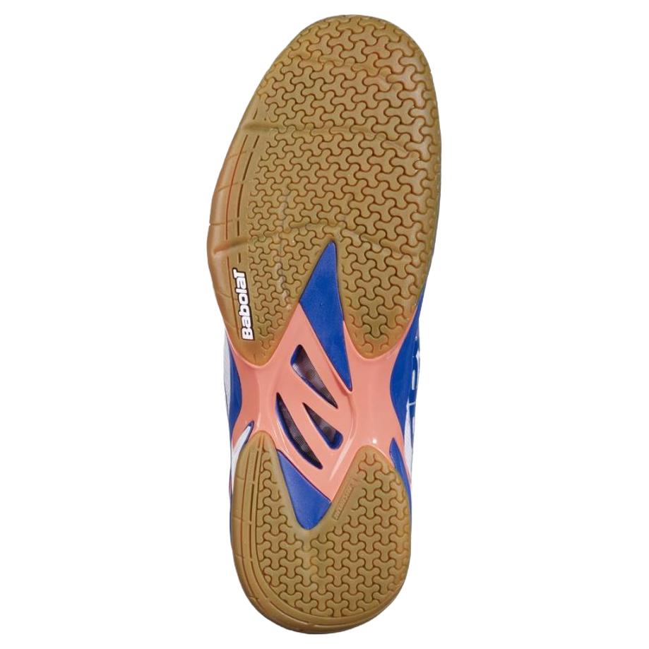 Babolat SHADOW 4 Slip Resistant Abrasion Resistant Low top Badminton Shoes Men’s White Blue