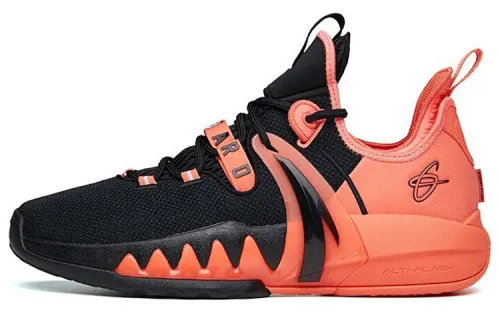 Anta Anta GH2 Hayward Vorlant Game fabric TPU shock-absorbing, non-slip, wear-resistant, wrapped, supportive and balanced, low-top basketball shoes, men's black and orange