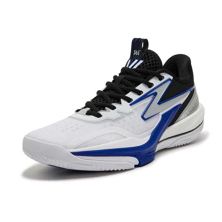 361° BIG3 6.0 Slip Resistant And Abrasion Resistant Coverage Low top Basketball Shoes Men’s White Numbers Blue