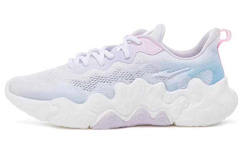 Erke Cushioning Abrasion Resistant Cushioning, Wear Resistant Low top Training Shoes Women’s White Purple