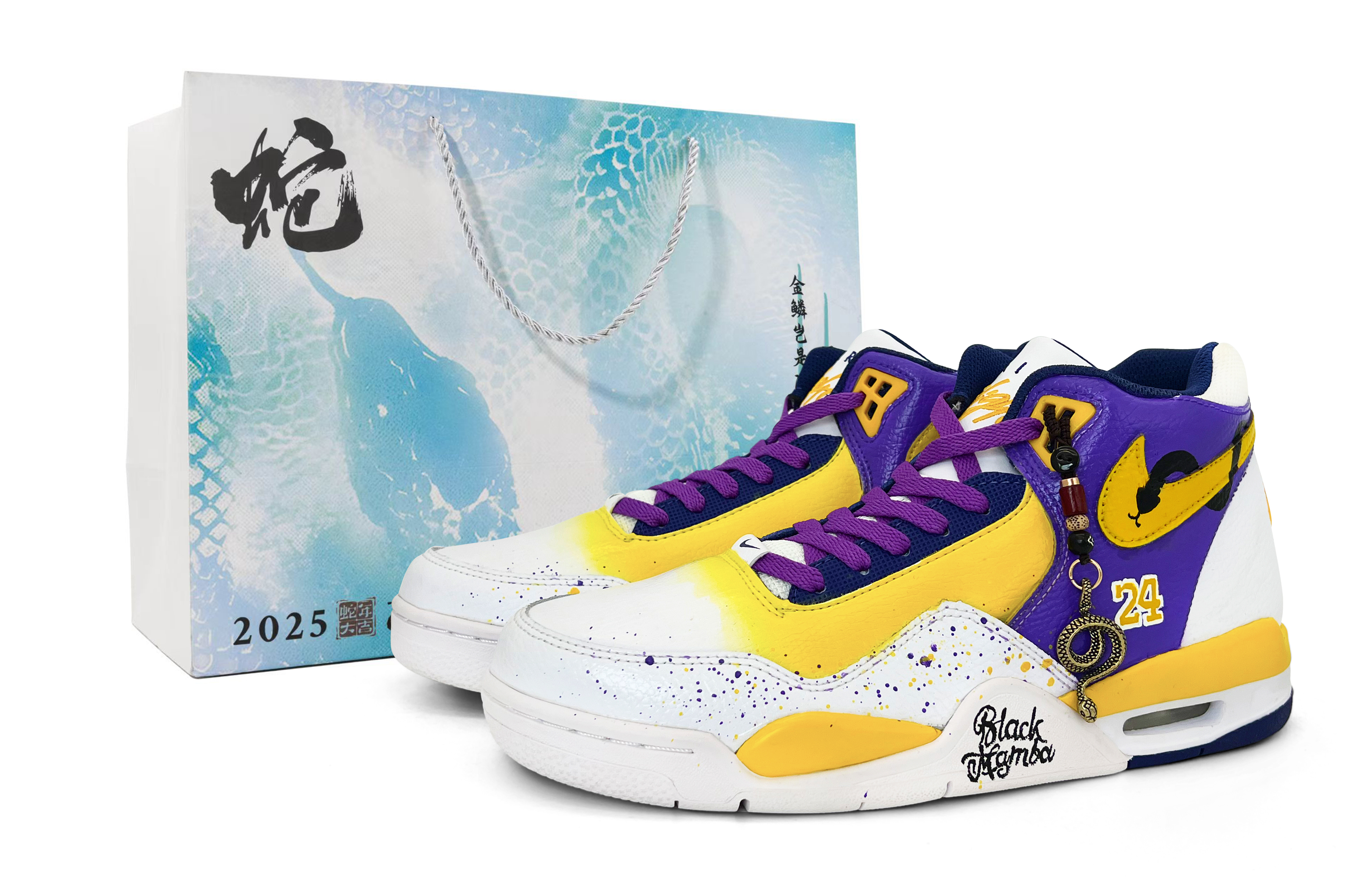 Nike Flight Legacy Leather Cushioning, Wear Resistant Mid top Vintage Basketball Shoes Men’s Yellow