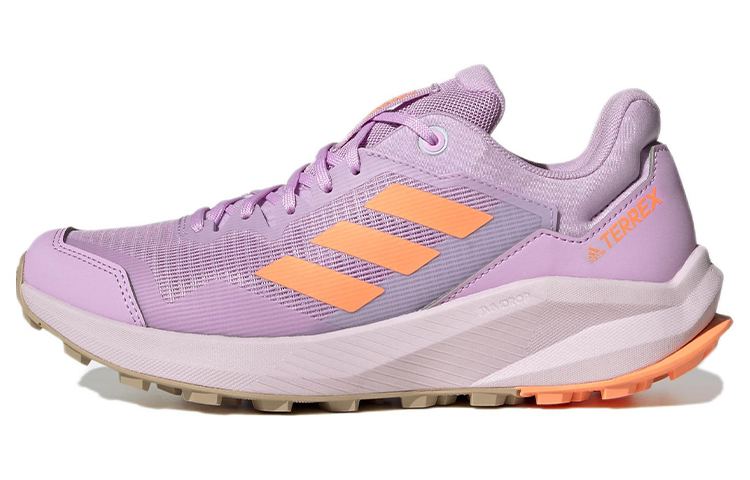 Женские кроссовки adidas Terrex (фиолетово-оранжевые)