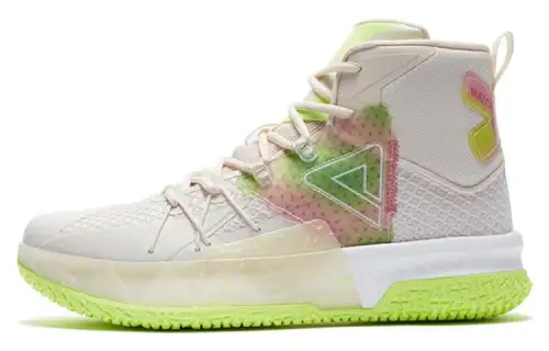 PEAK Abrasion Resistant Breathable High top Basketball Shoes Men's Ecru