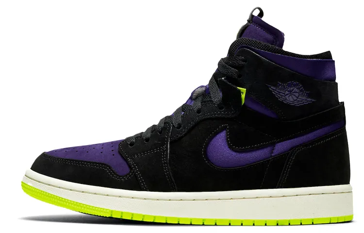 Jordan 1 High Zoom Air Cmft Black Court Purple Lemon Venom Women's
