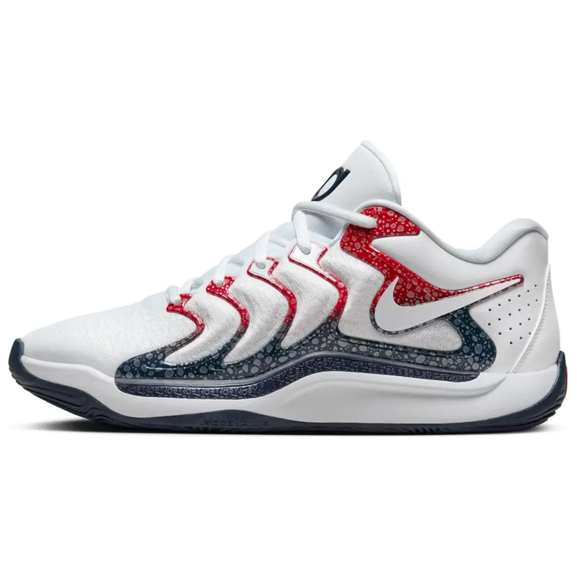Nike KD 17 Low top Basketball Shoes Men's White Asian Version
