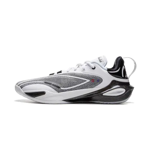 Li Ning Speed 11 Support Rebound Low top Basketball Shoes Men's Black White