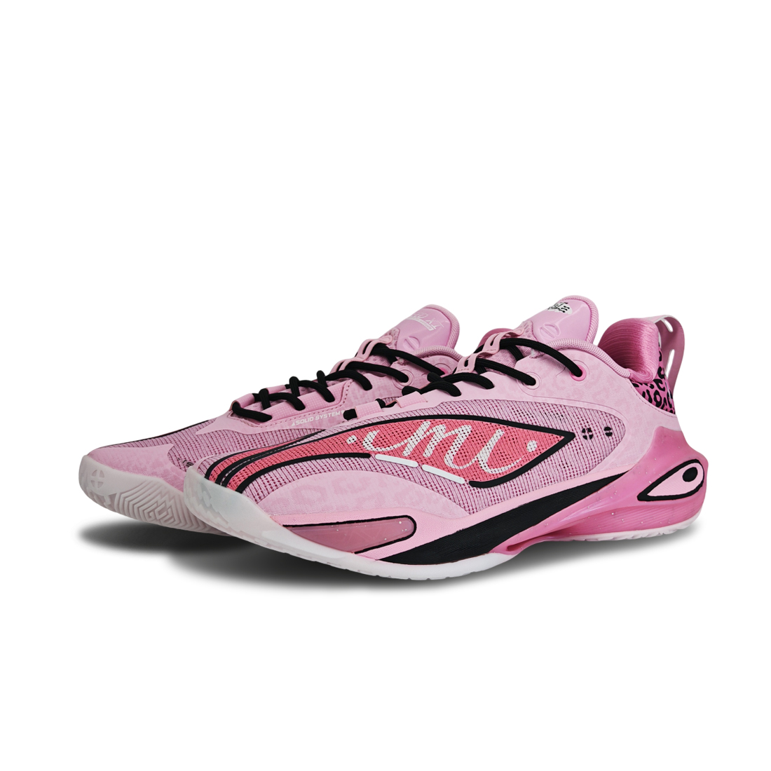 Li Ning Speed 11 Impact Resistant Anti Twist Grip Low top Basketball Shoes Men’s Pink Black
