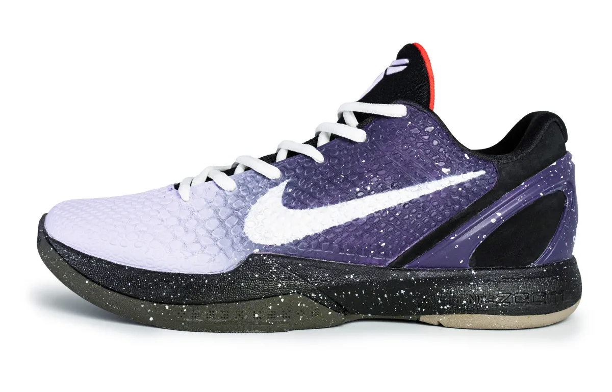 Nike Zoom Kobe 6 Slip Resistant Abrasion Resistant Low top Basketball Shoes Unisex Purple