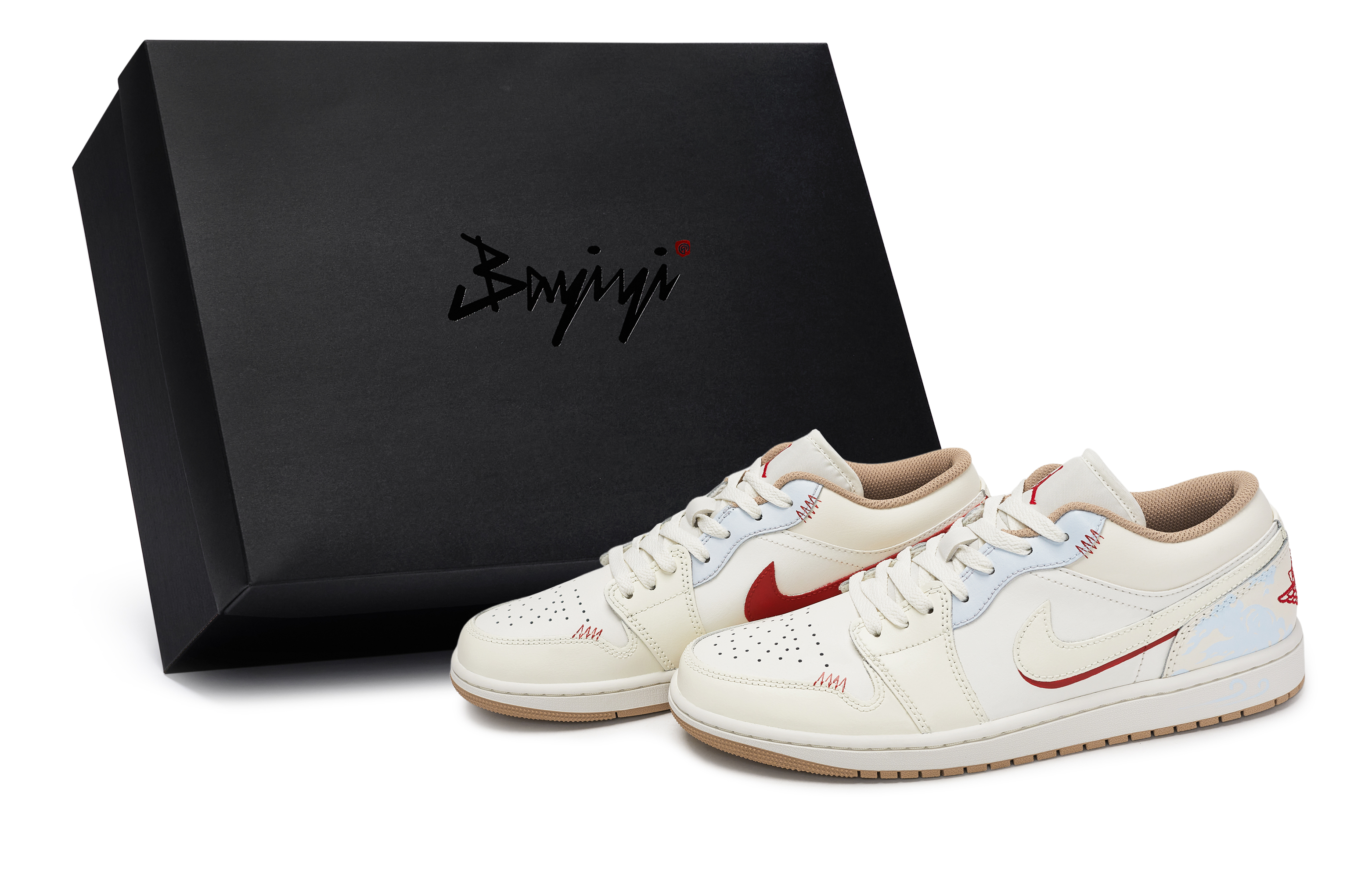 Jordan Air Jordan 1 811 Manufacturing, Fenghe Baize, Special Shoe Box Breathable Low top