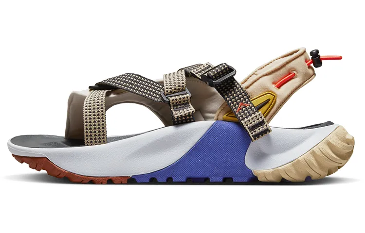 Nike Oneonta Sandal Fabric Outdoor Sports Beach Sandals Women's Brown Blue
