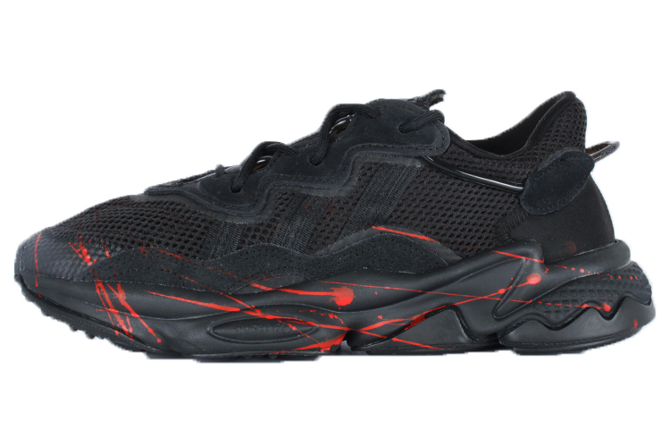 Adidas Originals Ozweego Black Warrior, Crane Top Red Slip Resistant Abrasion Resistant