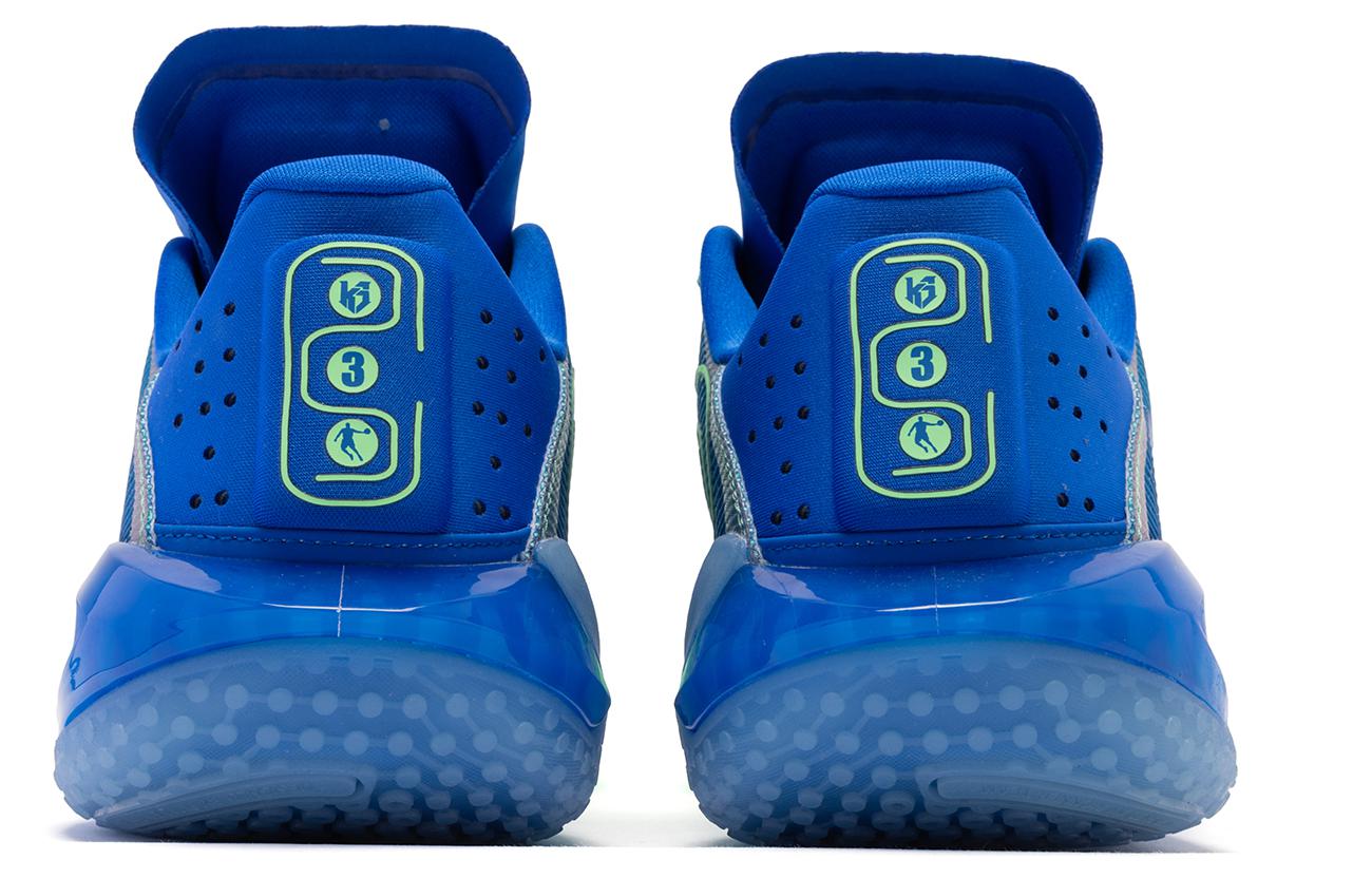 QIAODAN Thorn RISE Ray Q KUNGFU Pro Abrasion Resistant Low top Basketball Shoes Men’s Green Blue