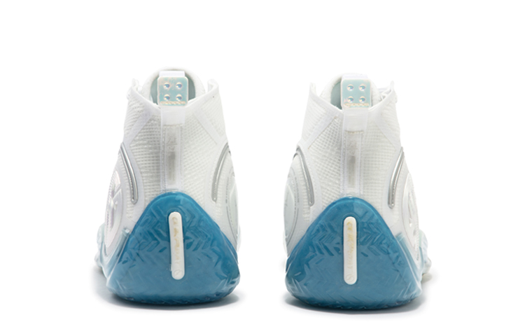 RENZHE x 361° AG4 SOAR Ren Zhe Cushioning Breathable Cushioning Breathable Mid top Basketball Shoes Men’s White Blue