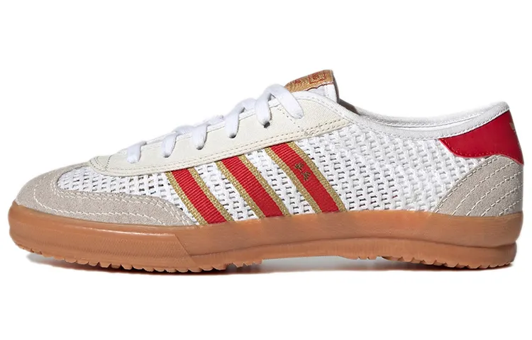 Adidas Originals Tischtennis Abrasion Resistant Low top Tennis Shoes Men's White Red