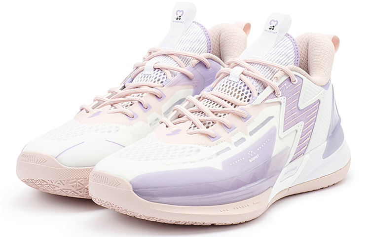 361° Big3 4.0 SWITCH Care Is Priceless Slip Resistant Abrasion Resistant Low top Basketball Shoes Men’s White Purple