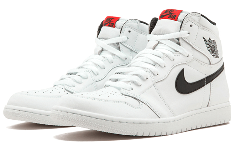 Мужские кроссовки Jordan Air Jordan 1 Retro Yin Yang (черно-белая) — Белый / чёрный — фото 2