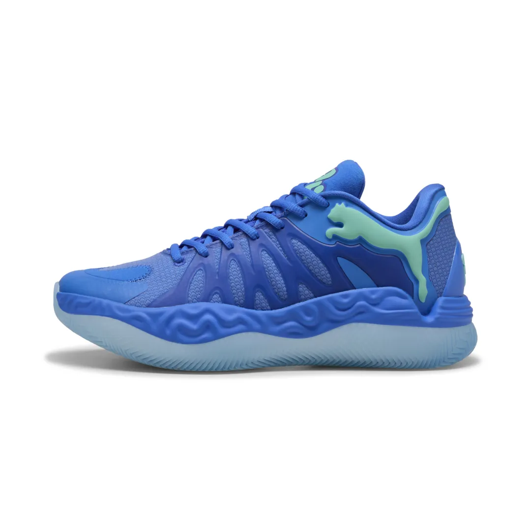 PUMA Hali 1 Cushioning Breathable Coverage Support Rebound Basketball Shoes Unisex Blue