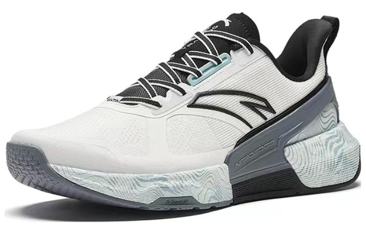Anta Cushioning, Wear Resistant Low top Training Shoes Men’s White Gray