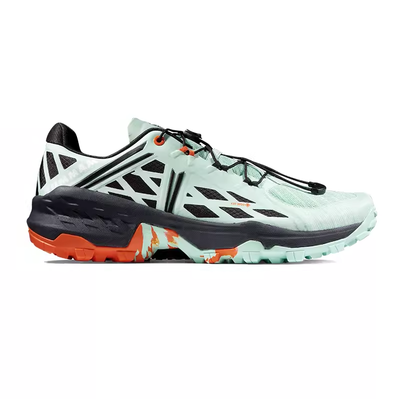 MAMMUT Sertig Slip Resistant Abrasion Resistant Low top Hiking Shoes Men’s Green Black
