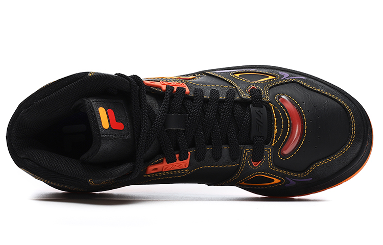 FILA FUSION Teratach Pack Textile, Synthetic Leather Mid top Vintage Basketball Shoes Women’s Purple Black