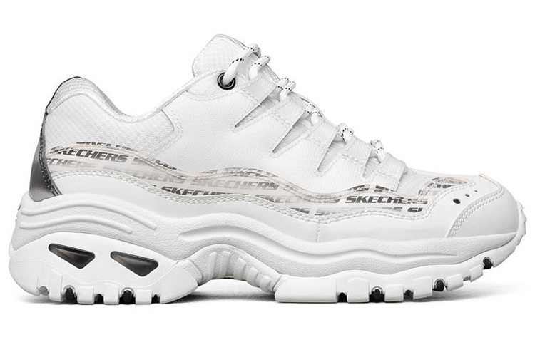 Женские кроссовки Skechers Energy (бело-черные) — Белый / чёрный — фото 2