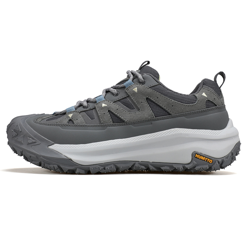 HUMTTO Fashion And Versatile Comfortable Impact Resistant Rebound Grip Low top Hiking Shoes Men’s Gray