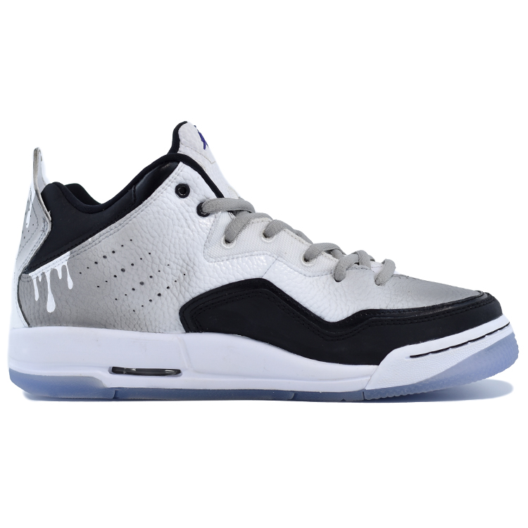 Jordan Courtside 23 Stuffed Oreo Slip Resistant Abrasion Resistant Mid top Vintage Basketball Shoes Men’s Black White