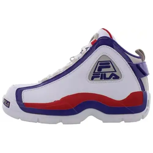 FILA Grant Hill 2 Comfortable Mid top Basketball Shoes Men's White Purple