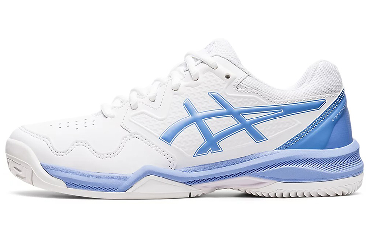 Asics Gel Dedicate 7 Clay Low top Tennis Shoes Women's White Blue